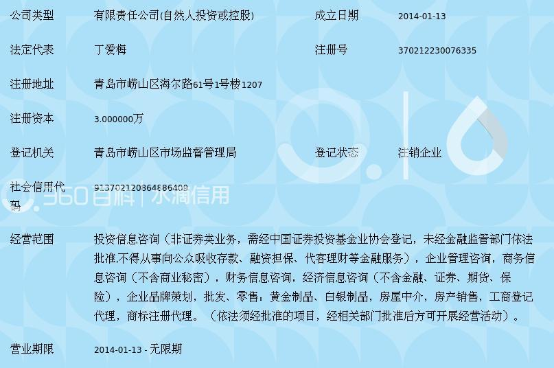 青岛爱珉投资咨询